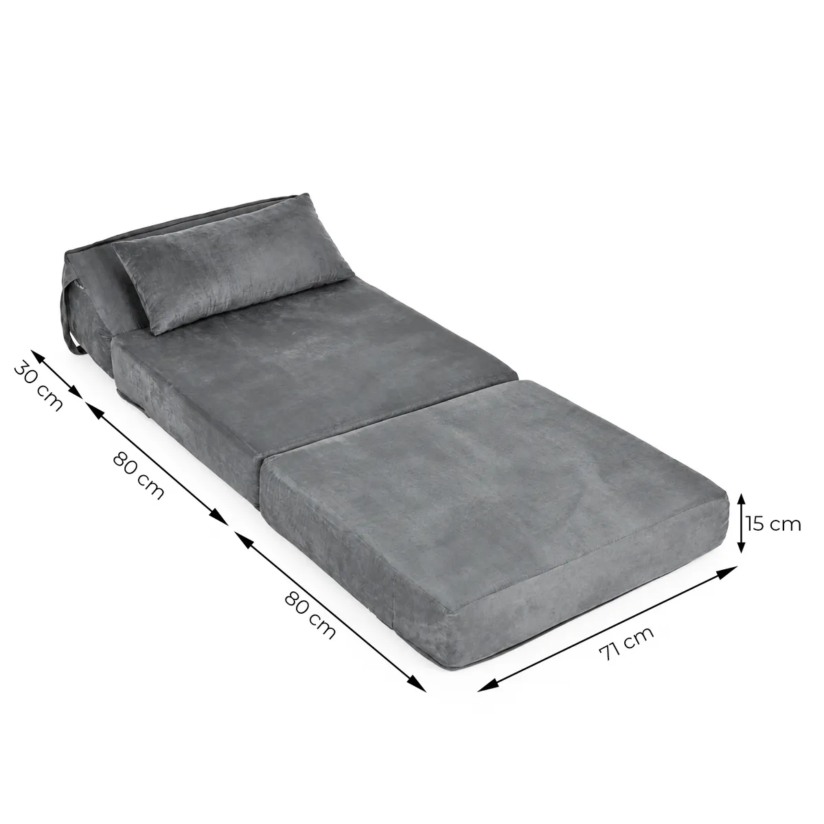 Kihúzható fotelágy, ModernHome DA001-4, 70 x 190 cm – 5. kép Kihúzható fotelágy, ModernHome DA001-4, 70 x 190 cm – 5. kép