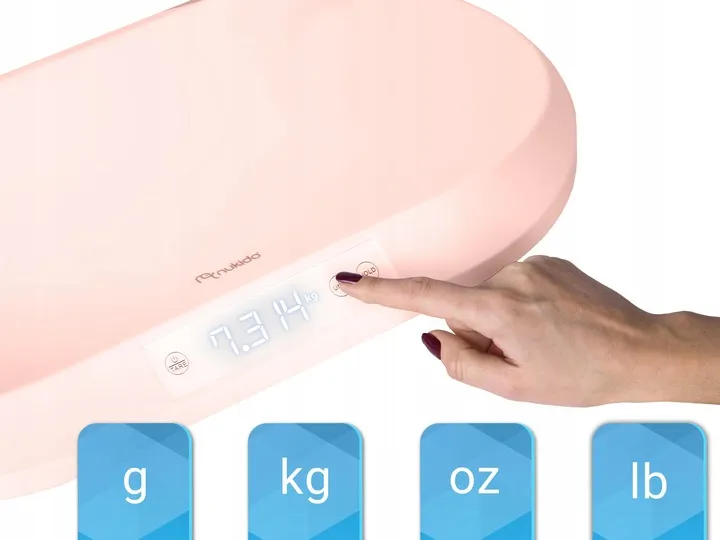 Elektronikus babamérleg, Nukido NK-950, rózsaszín – 3. kép Elektronikus babamérleg, Nukido NK-950, rózsaszín – 3. kép