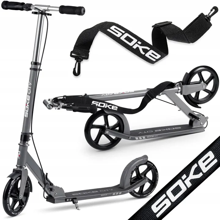 Klasszikus roller, SOKE City, szürke – 2. kép