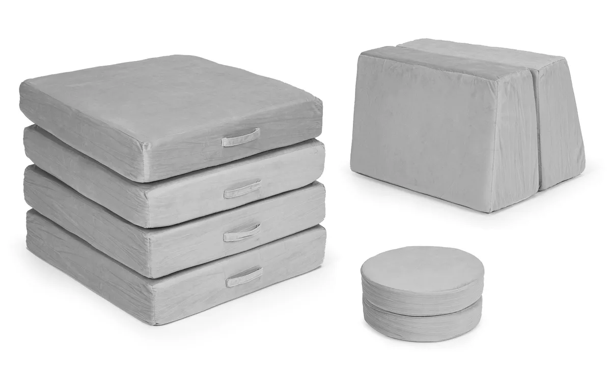 Gyerek moduláris fotel, ECOTOYS TMSRT-14, szürke – 4. kép