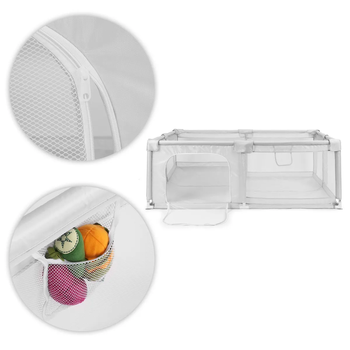 Babakarám, ECOTOYS PP008-2014, szürke – 4. kép Babakarám, ECOTOYS PP008-2014, szürke – 4. kép