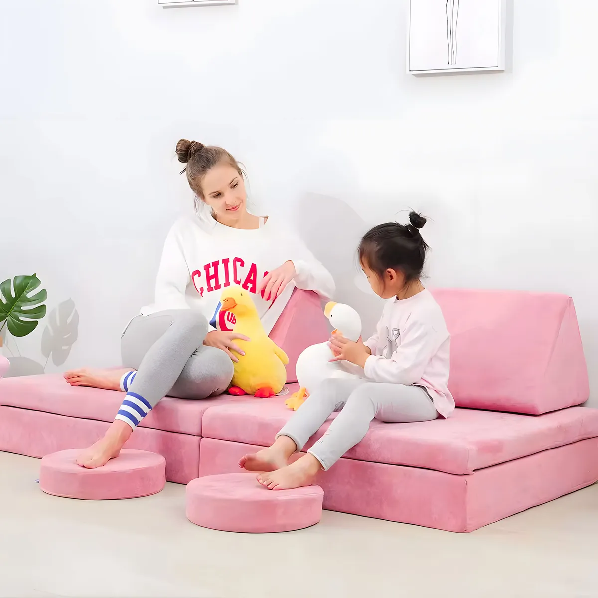 Gyerek moduláris fotel, ECOTOYS TMSRT-13, rózsaszín – 2. kép Gyerek moduláris fotel, ECOTOYS TMSRT-13, rózsaszín – 2. kép