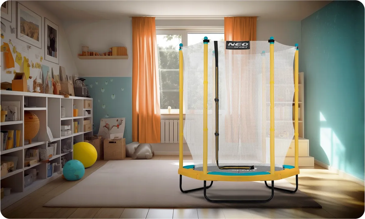 Kerti trambulin, Neo-Sport, sárga/fekete – 3. kép Kerti trambulin, Neo-Sport, sárga/fekete – 3. kép