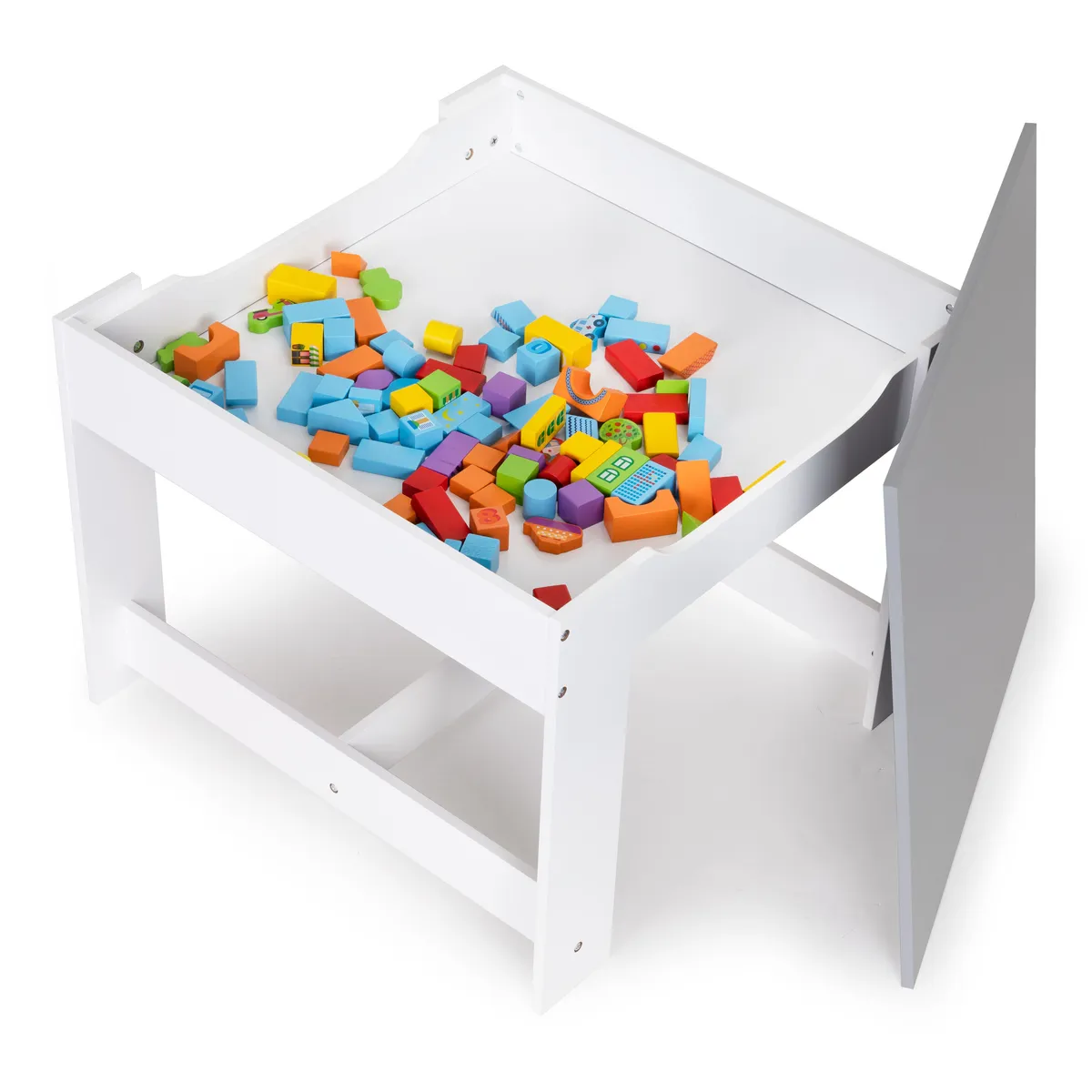 Gyerek asztal és szék szett, ECOTOYS ZCF-01, 1 db asztal + 2 db szék – 4. kép Gyerek asztal és szék szett, ECOTOYS ZCF-01, 1 db asztal + 2 db szék – 4. kép