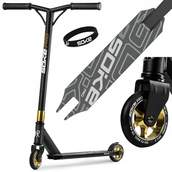 Kaszkadőr roller, SOKE PRO, arany – 2. kép