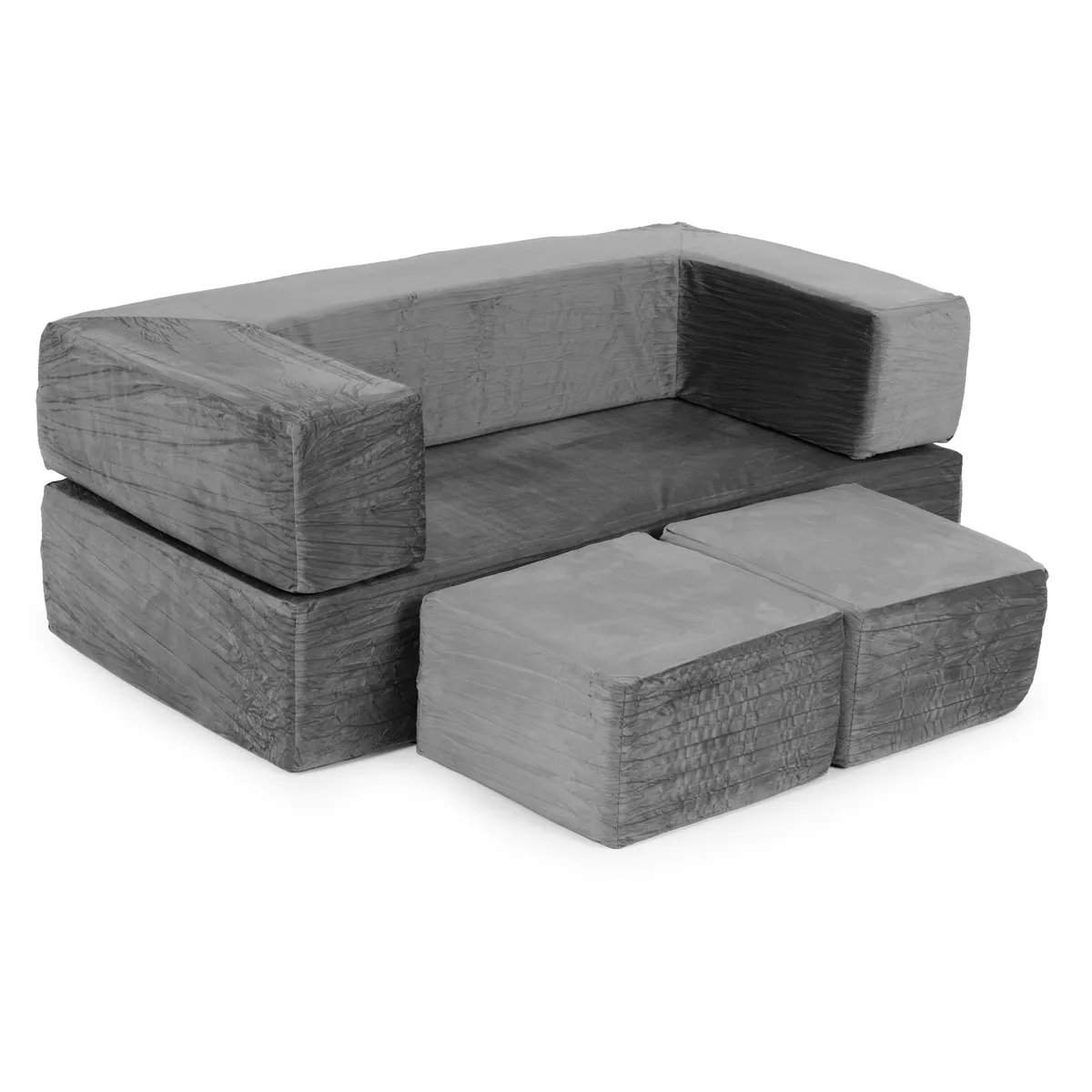 Gyerek moduláris fotel, ECOTOYS TMSRT-16-GY, szürke – 3. kép Gyerek moduláris fotel, ECOTOYS TMSRT-16-GY, szürke – 3. kép