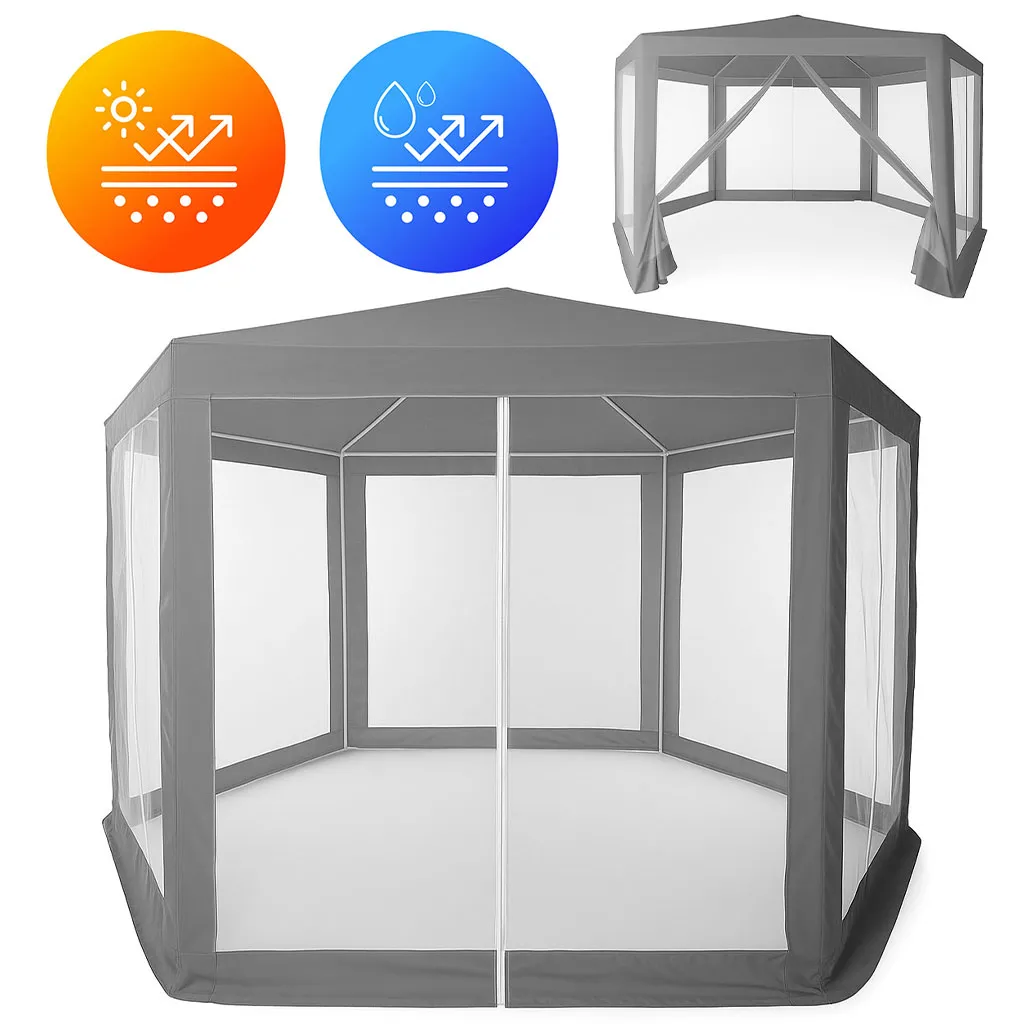 Kerti pavilon, MultiGarden PAW 2X2X2 N-GY, szürke – 1. kép Kerti pavilon, MultiGarden PAW 2X2X2 N-GY, szürke – 1. kép