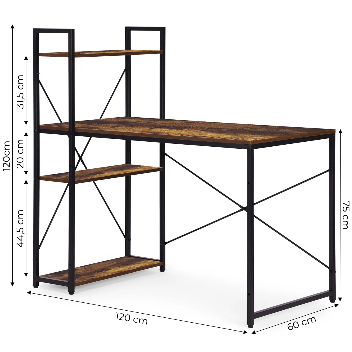 Íróasztal, ModernHome TH-SD-7-16, 120 x 60 x 120 cm – 5. kép Íróasztal, ModernHome TH-SD-7-16, 120 x 60 x 120 cm – 5. kép
