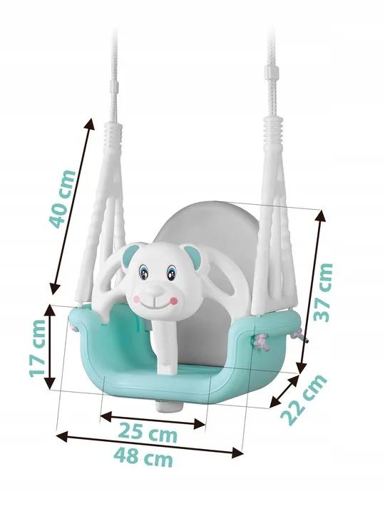Gyerek hinta, Ricokids, türkiz – 6. kép Gyerek hinta, Ricokids, türkiz – 6. kép