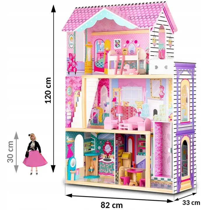 Fa babaház, Ricokids, házikó – 13. kép Fa babaház, Ricokids, házikó – 13. kép