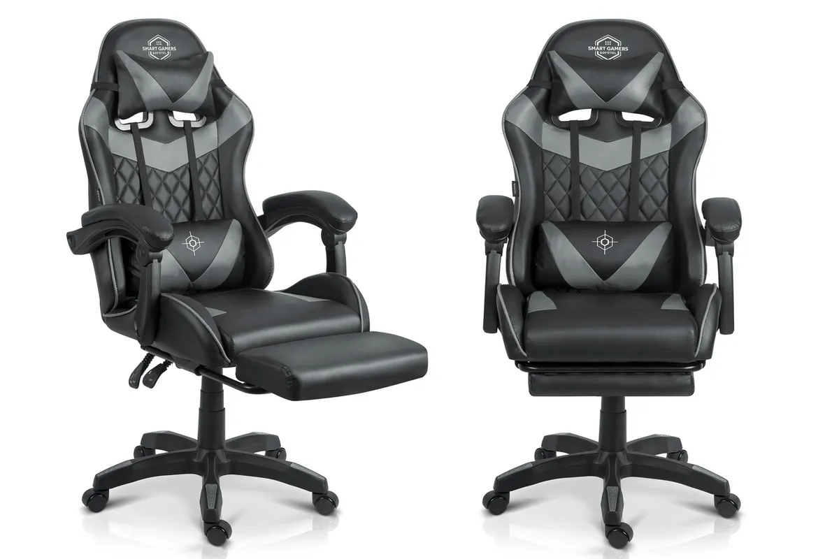 Gamer szék, Sofotel Draknor II, fekete-szürke – 2. kép Gamer szék, Sofotel Draknor II, fekete-szürke – 2. kép