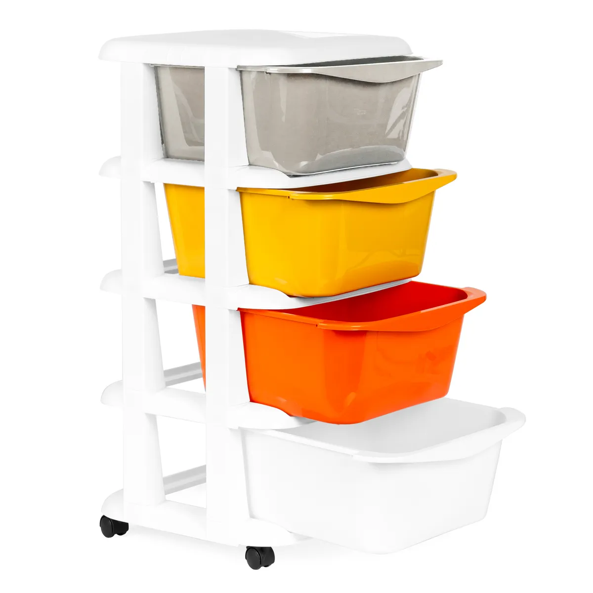 Gurulós tároló, ModernHome PJJCBS0012-04A, 36 x 74 x 35,5 cm – 2. kép