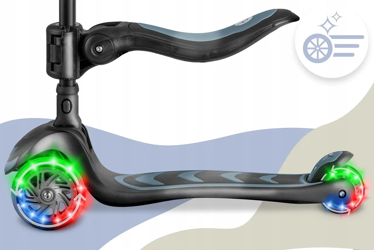 Háromkerekű roller, Nukido Flippo, fekete – 6. kép Háromkerekű roller, Nukido Flippo, fekete – 6. kép