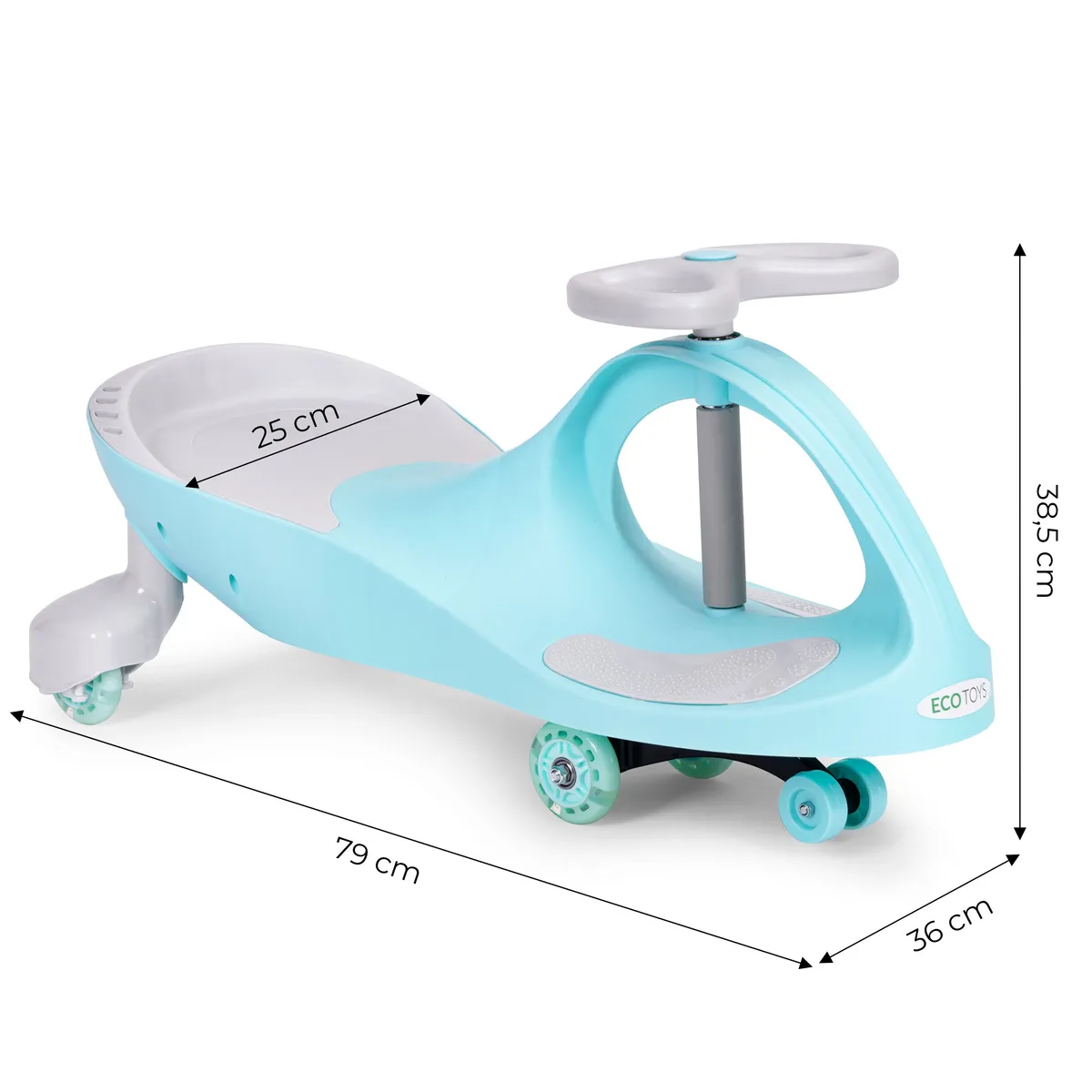 Wiggle autó, ECOTOYS YM-SW-1, kék – 5. kép