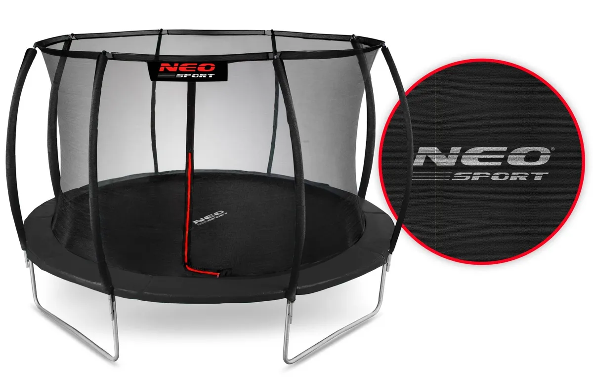 Kerti trambulin, Neo-Sport, fekete – 1. kép Kerti trambulin Neo-Sport 374 cm