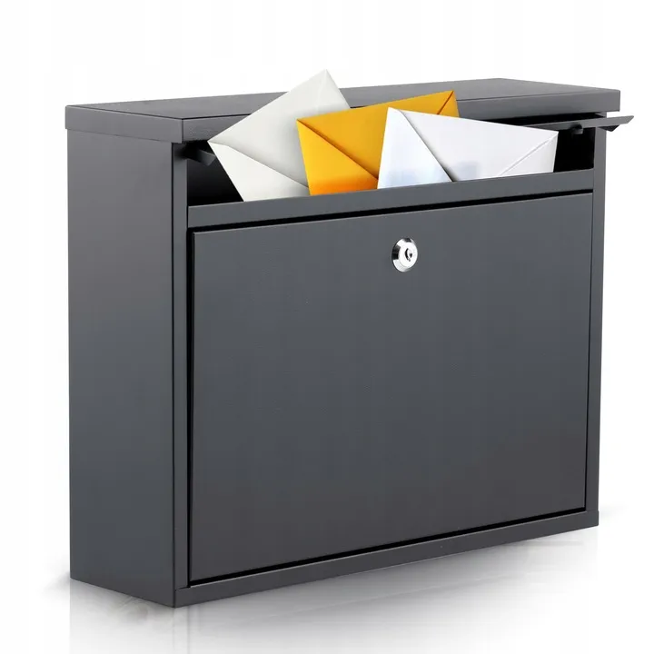 Postaláda, Humberg HM-860, fekete – 5. kép Praktikus felső bedobónyílás