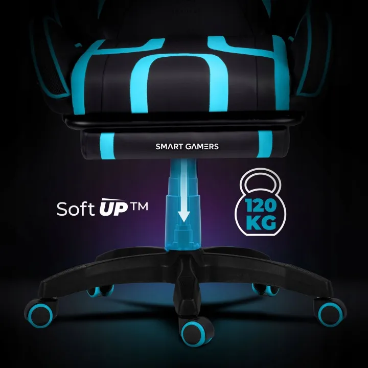 Gamer szék, Sofotel Specter, fekete/türkiz – 8. kép Gamer szék, Sofotel Specter, fekete/türkiz – 8. kép