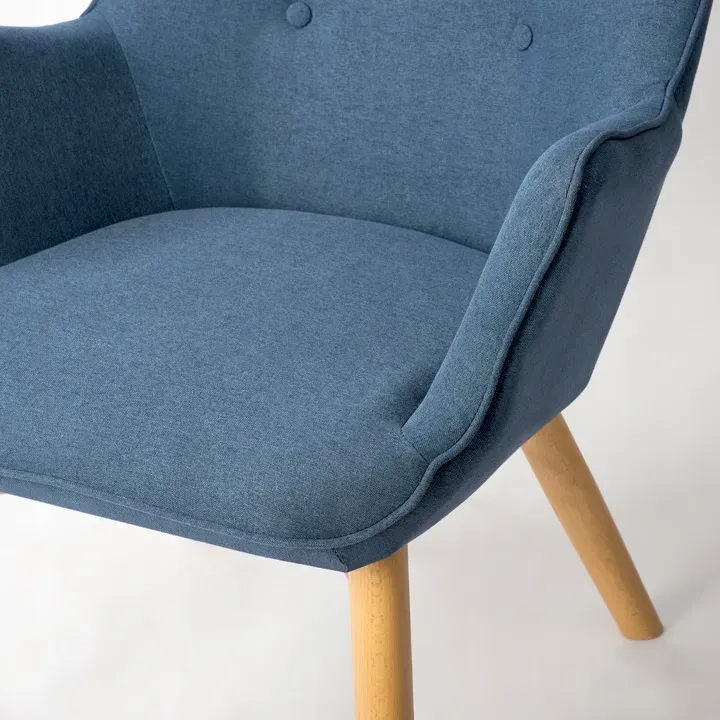 Lábtartós fotel, Sofotel Norse, kék – 9. kép A fotel és a lábtartó