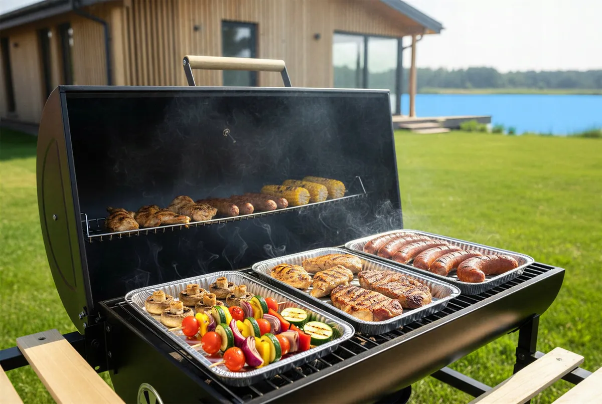 Faszenes grill, Berdsen BD-895, fekete – 2. kép