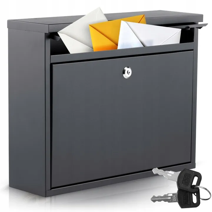 Postaláda, Humberg HM-860, fekete – 1. kép Fekete Humberg postaláda