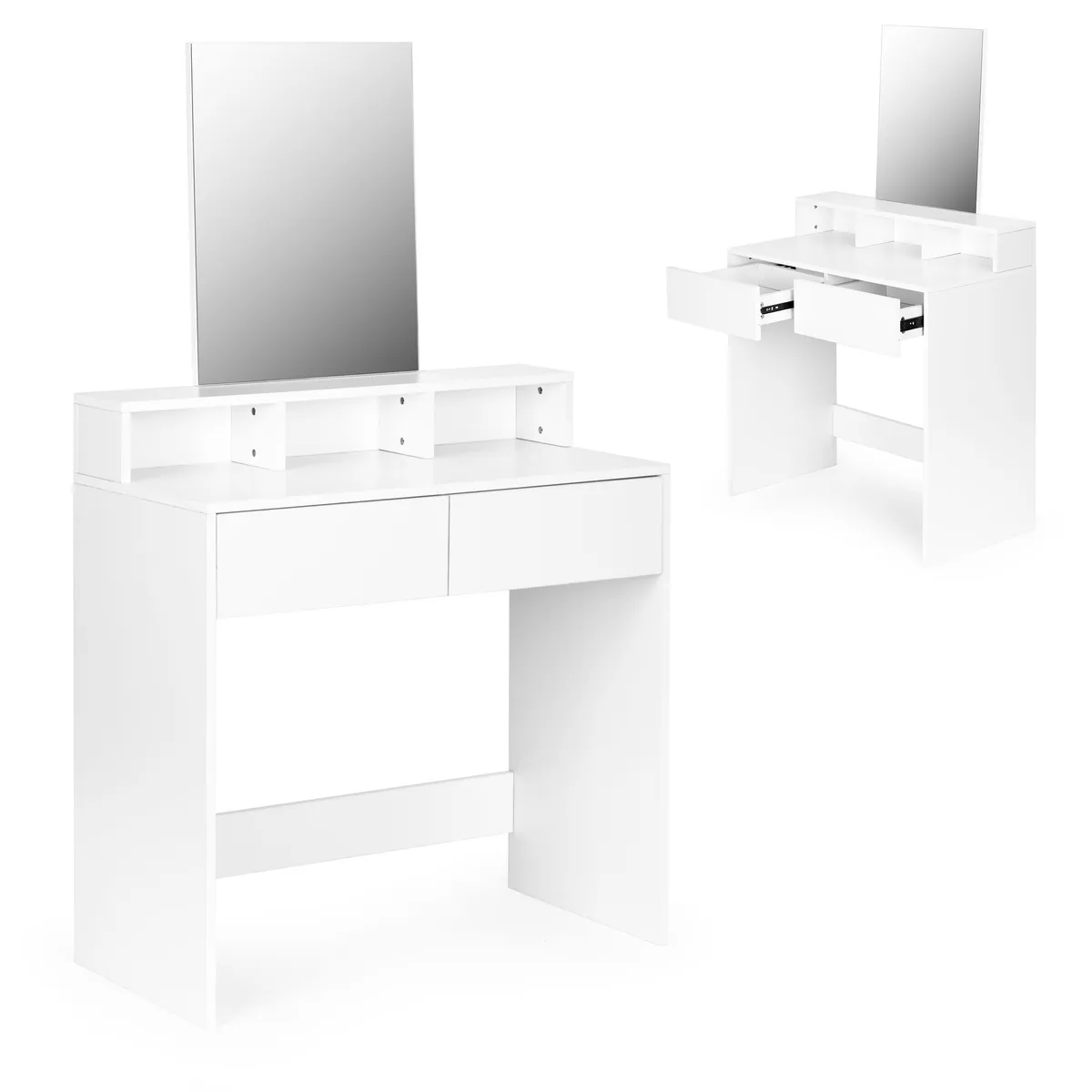 Sminkasztal, ModernHome PWJJDT0070, fehér – 1. kép