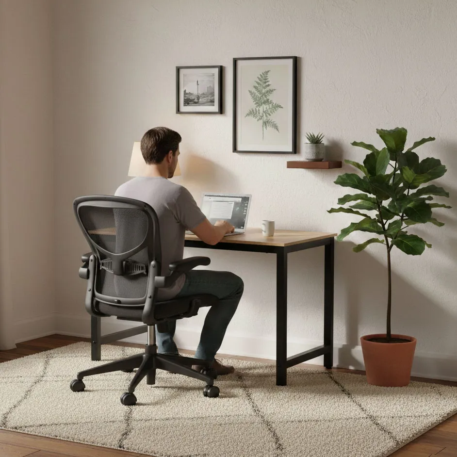 Íróasztal, ModernHome TH-RD-6-16, világos tölgy – 2. kép