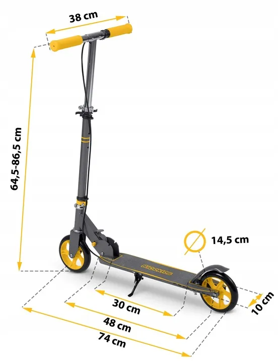 Gyerek roller, Ricokids Kodi, narancssárga – 7. kép