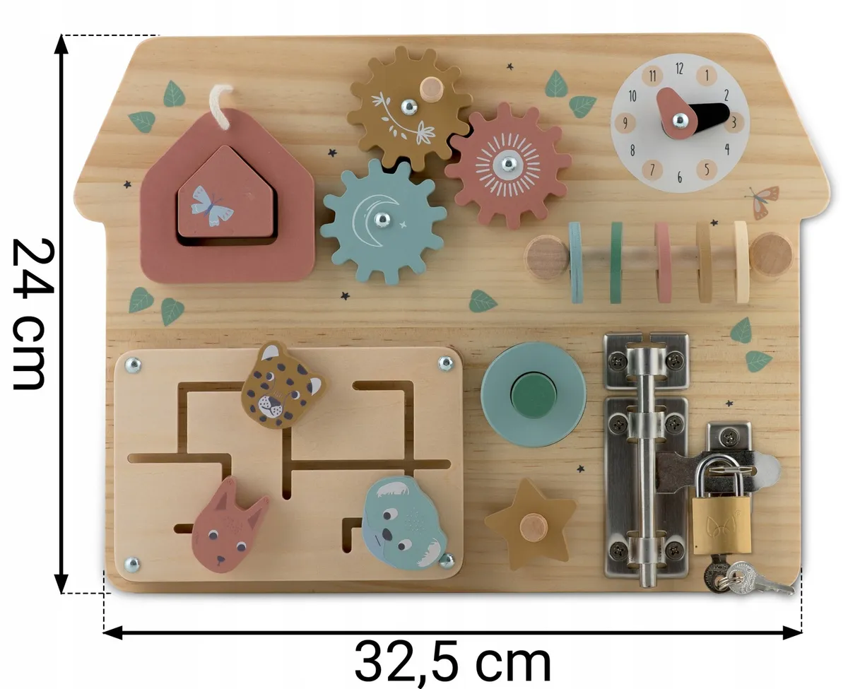 Fa szenzoros fajáték, Nukido NK-859, Montessori-inspirált – 10. kép Fa szenzoros fajáték, Nukido NK-859, Montessori-inspirált – 10. kép