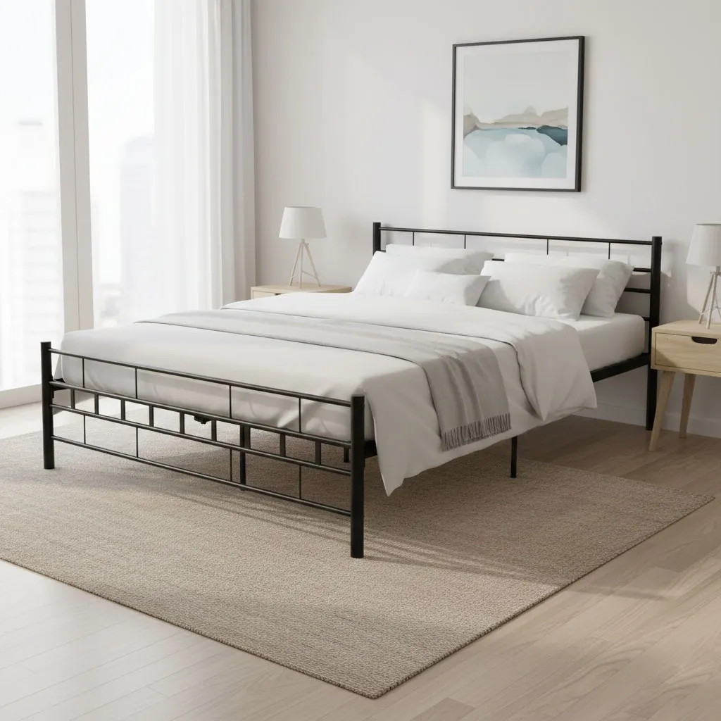 Fém ágykeret, ModernHome DNYSF404A, 140 x 200 cm – 2. kép Fém ágykeret, ModernHome DNYSF404A, 140 x 200 cm – 2. kép