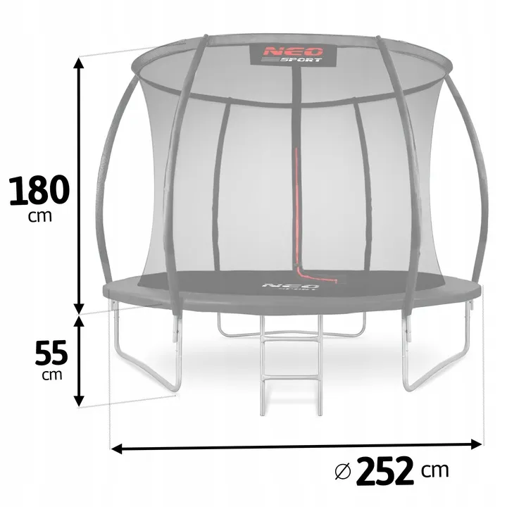 Kerti trambulin, Neo-Sport, fekete – 3. kép Kerti trambulin, Neo-Sport, fekete – 3. kép