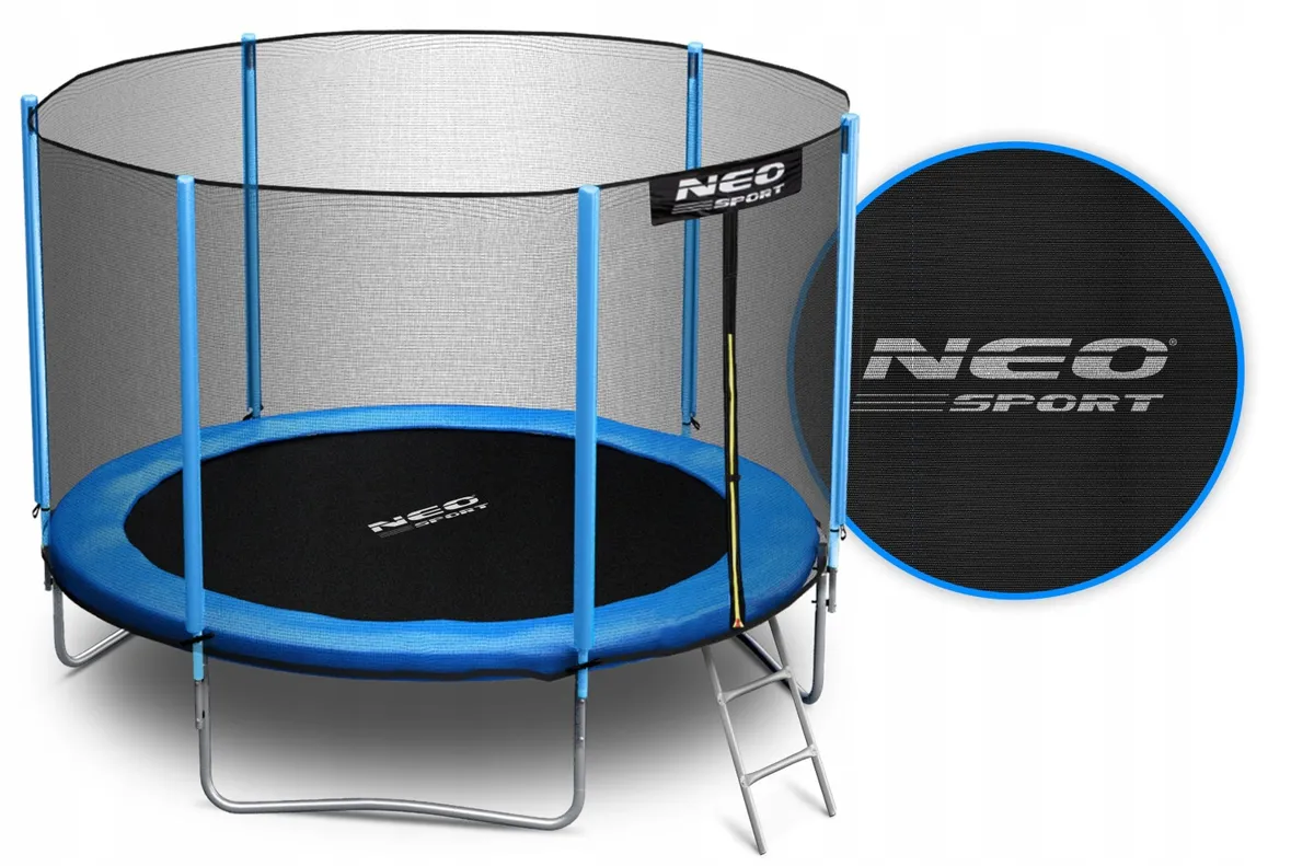 Kerti trambulin, Neo-Sport, fekete/kék – 1. kép Kerti trambulin, Neo-Sport, fekete/kék – 1. kép