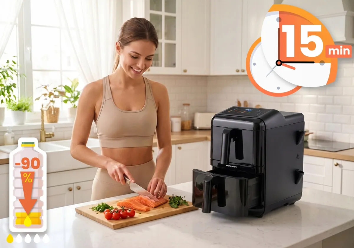 Air Fryer forrólevegős sütő, Berdsen BD-663, 11,6 l – 3. kép Air Fryer forrólevegős sütő, Berdsen BD-663, 11,6 l – 3. kép
