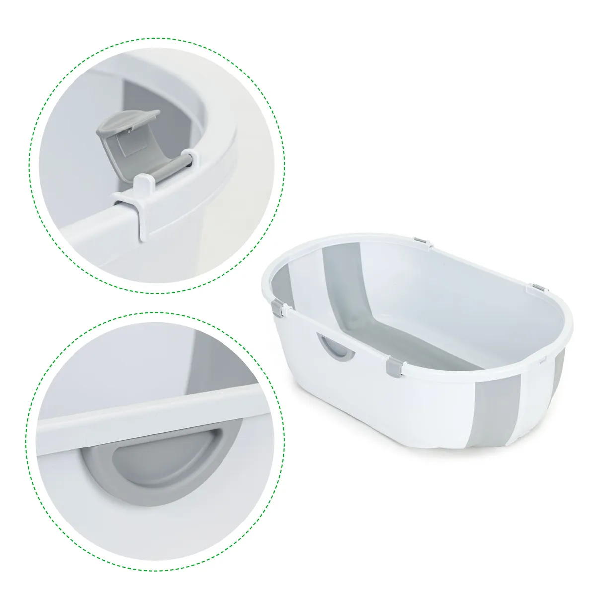 Utazó gyerekkád, ECOTOYS HA-B46, szürke – 4. kép