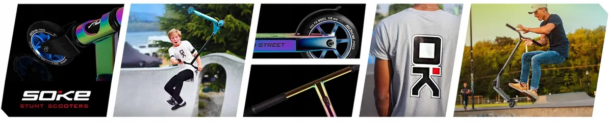 Kaszkadőr roller, SOKE PRO, zöld – 1. kép Kaszkadőr roller, SOKE PRO, zöld – 1. kép