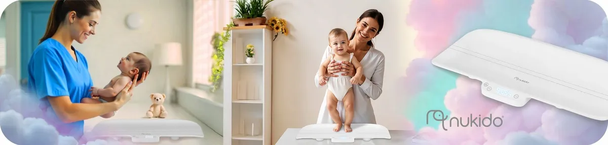 Elektronikus babamérleg, Nukido NK-951, fehér – 1. kép Elektronikus babamérleg, Nukido NK-951, fehér – 1. kép