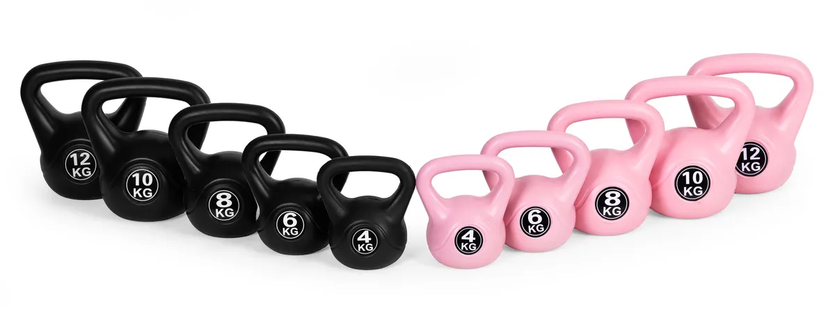 Kettlebell súlyzó, ModernHome CK-6-PK, rózsaszín – 5. kép