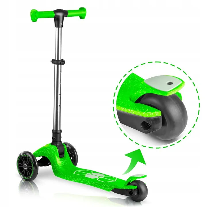 Háromkerekű roller, Ricokids Jelly, zöld – 6. kép Háromkerekű roller, Ricokids Jelly, zöld – 6. kép