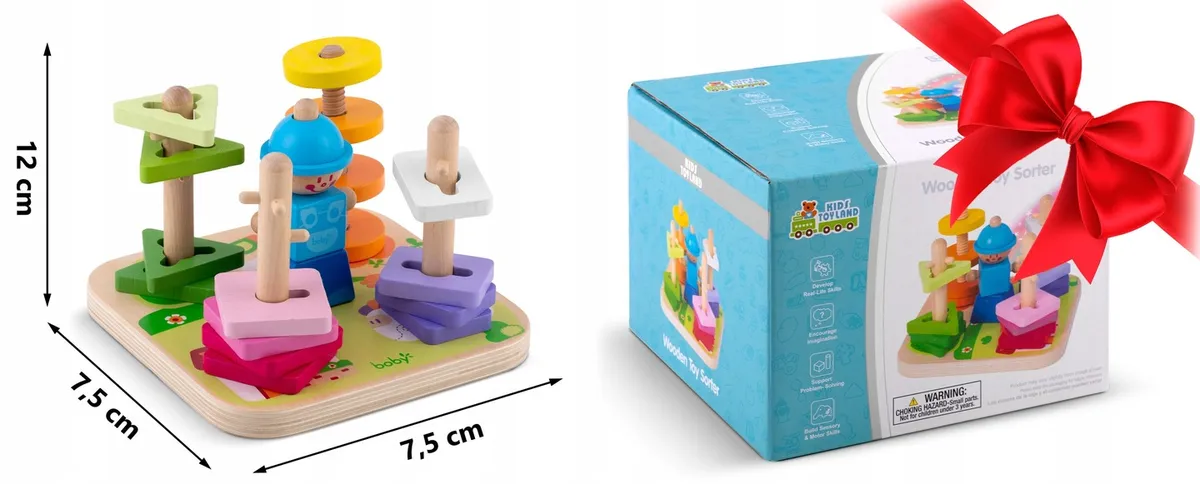 Fa formaválogató, Ricokids RK-866, 16 db – 8. kép