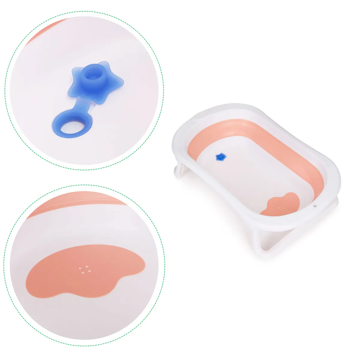 Utazó gyerekkád, ECOTOYS HA-B27, rózsaszín – 3. kép