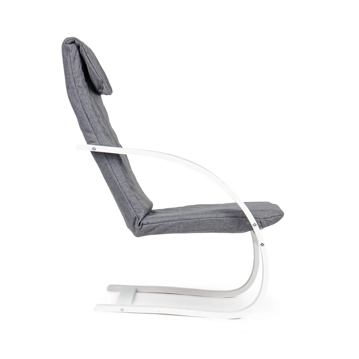 Hintaszék, ModernHome TXWQM-31, szürke/fehér – 5. kép