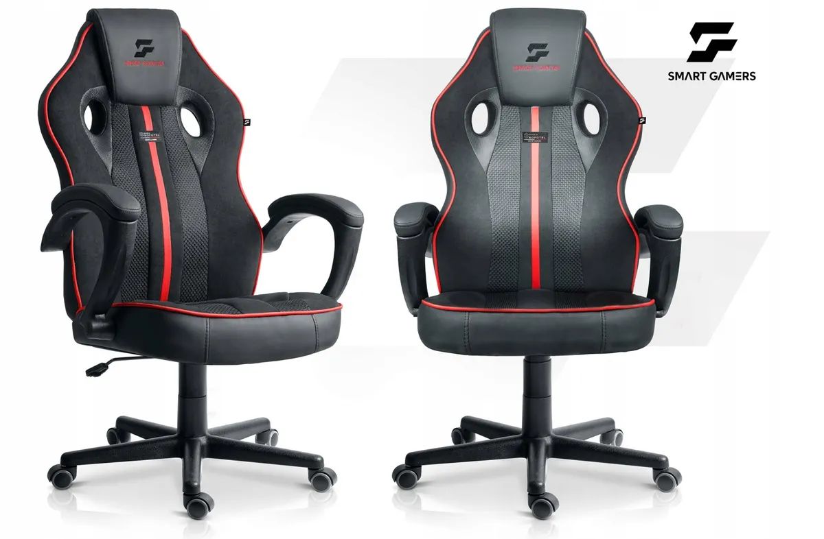 Gamer szék, Sofotel Master, fekete/piros – 2. kép Gamer szék, Sofotel Master, fekete/piros – 2. kép