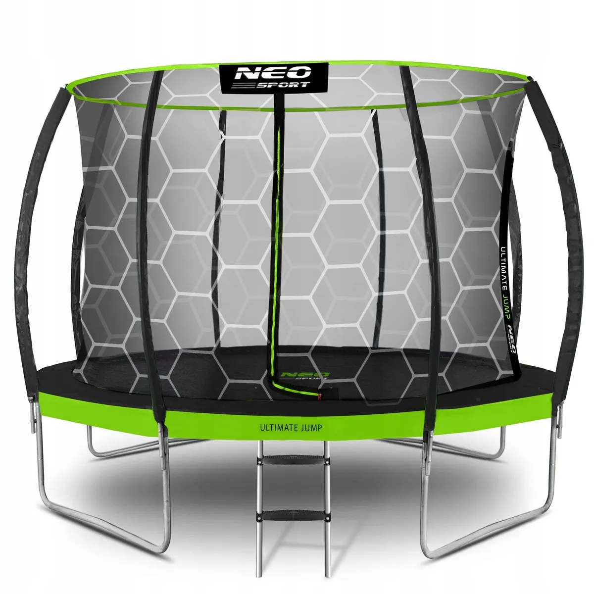 Kerti trambulin, Neo-Sport, fekete/zöld – 1. kép Kerti trambulin, Neo-Sport, fekete/zöld – 1. kép