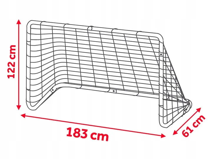 Futballkapu, Neo-Sport NS-492, 183 x 122 x 61 cm – 5. kép Futballkapu, Neo-Sport NS-492, 183 x 122 x 61 cm – 5. kép