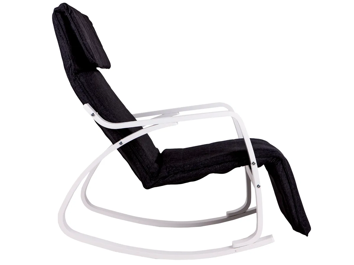 Hintaszék, ModernHome TXRC-03, fekete – 3. kép Hintaszék, ModernHome TXRC-03, fekete – 3. kép