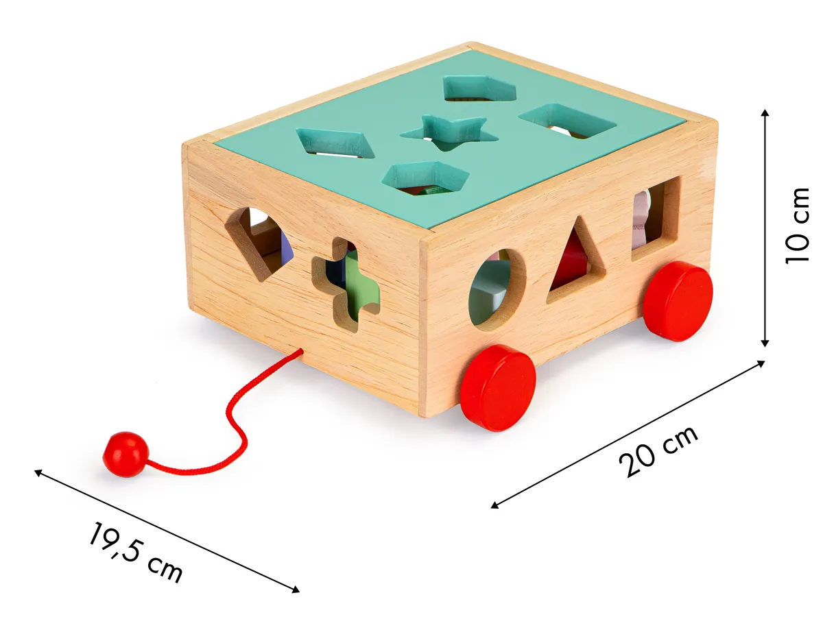 Fa formaválogató, ECOTOYS HM015197, 15 db – 5. kép Fa formaválogató, ECOTOYS HM015197, 15 db – 5. kép