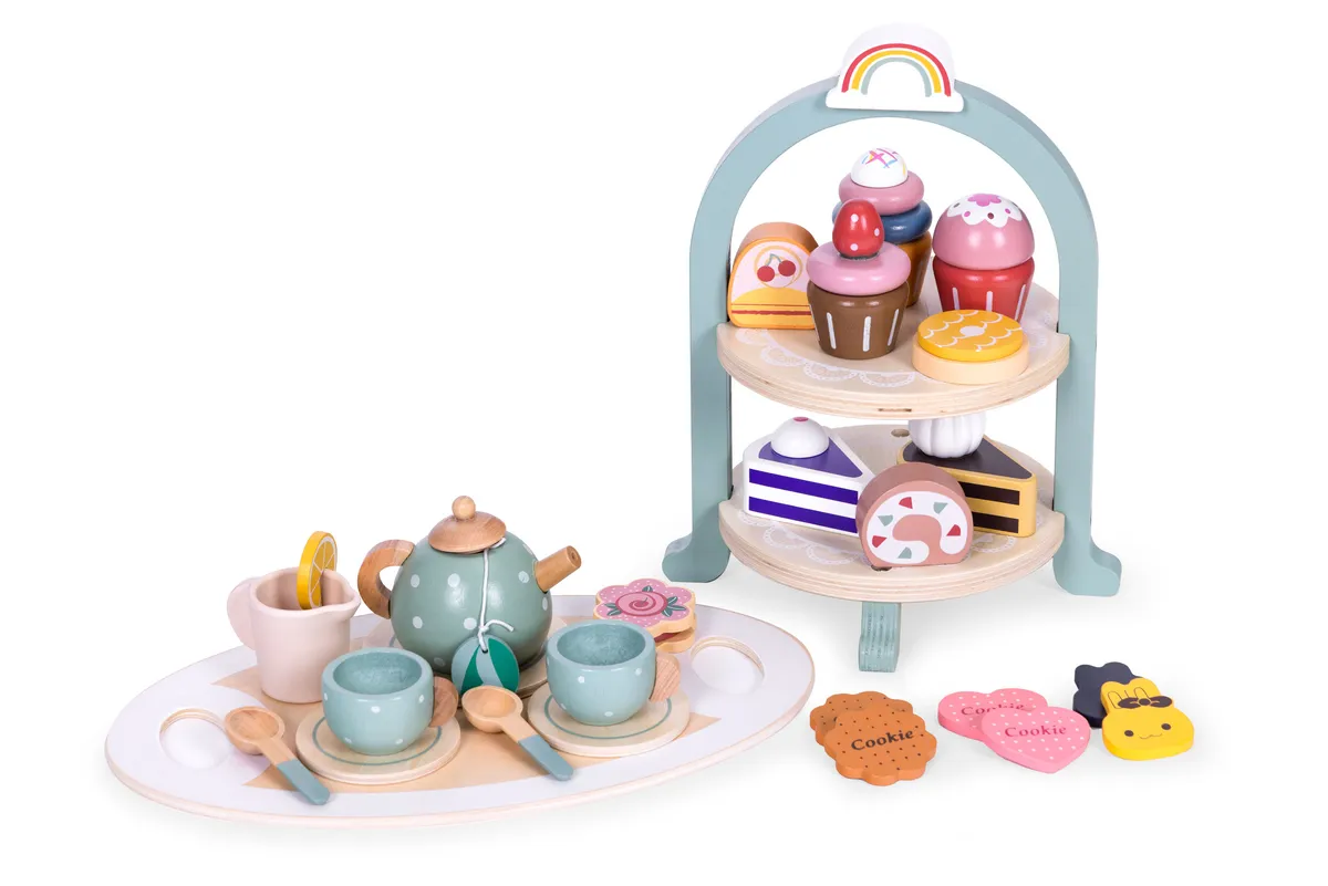 Játék teáskészlet, ECOTOYS HM327785, 27 db – 4. kép Játék teáskészlet, ECOTOYS HM327785, 27 db – 4. kép