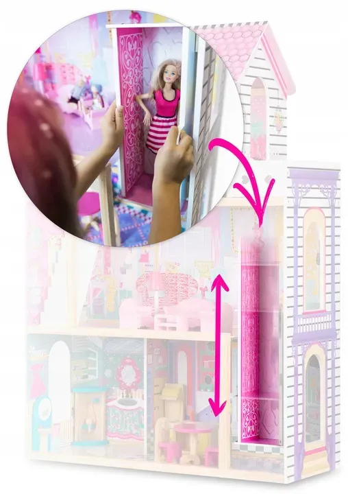 Fa babaház, Ricokids, házikó – 9. kép Fa babaház, Ricokids, házikó – 9. kép