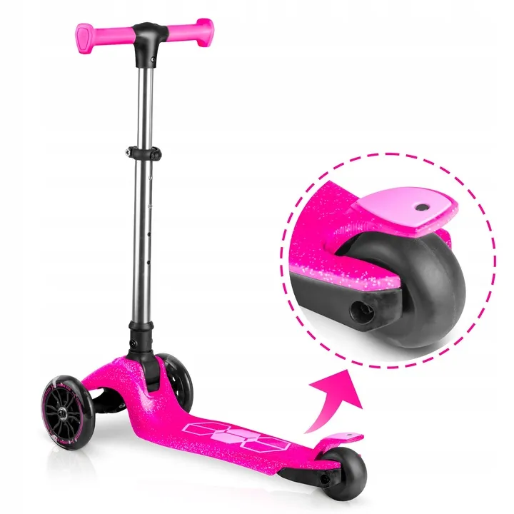 Háromkerekű roller, Ricokids Jelly, rózsaszín – 6. kép Háromkerekű roller, Ricokids Jelly, rózsaszín – 6. kép