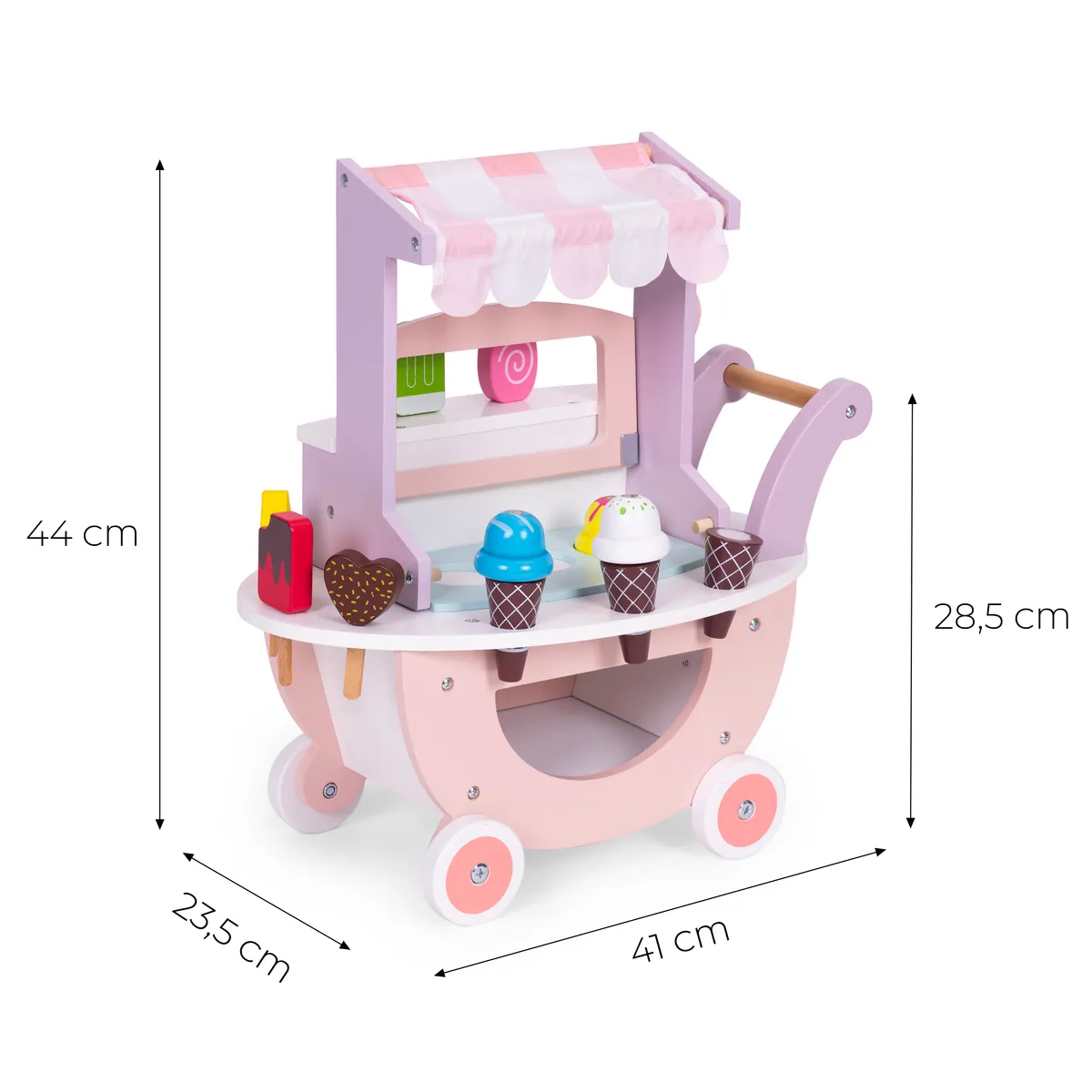 Fagylaltozó játékkészlet, ECOTOYS TL89015, fagylaltozó – 4. kép