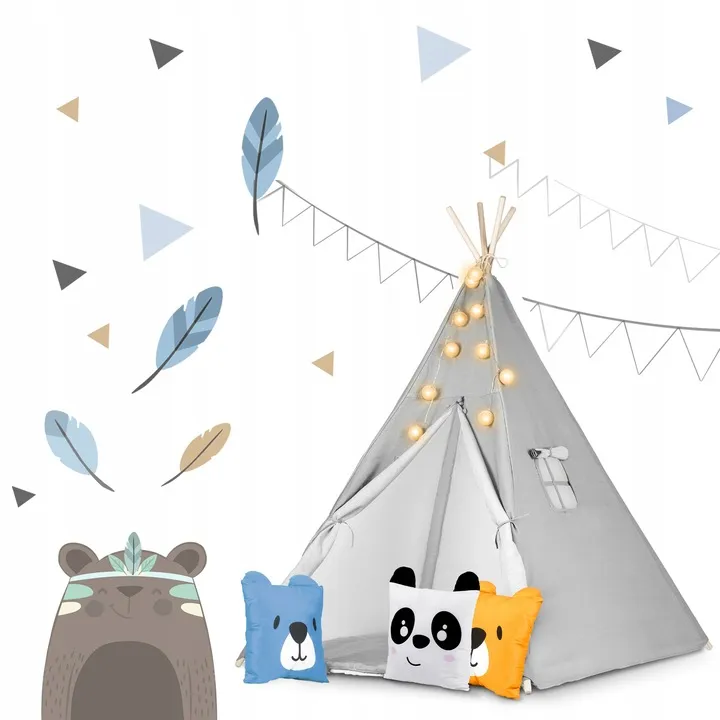Gyereksátor, Nukido Tipi, fényfüzérrel – 11. kép